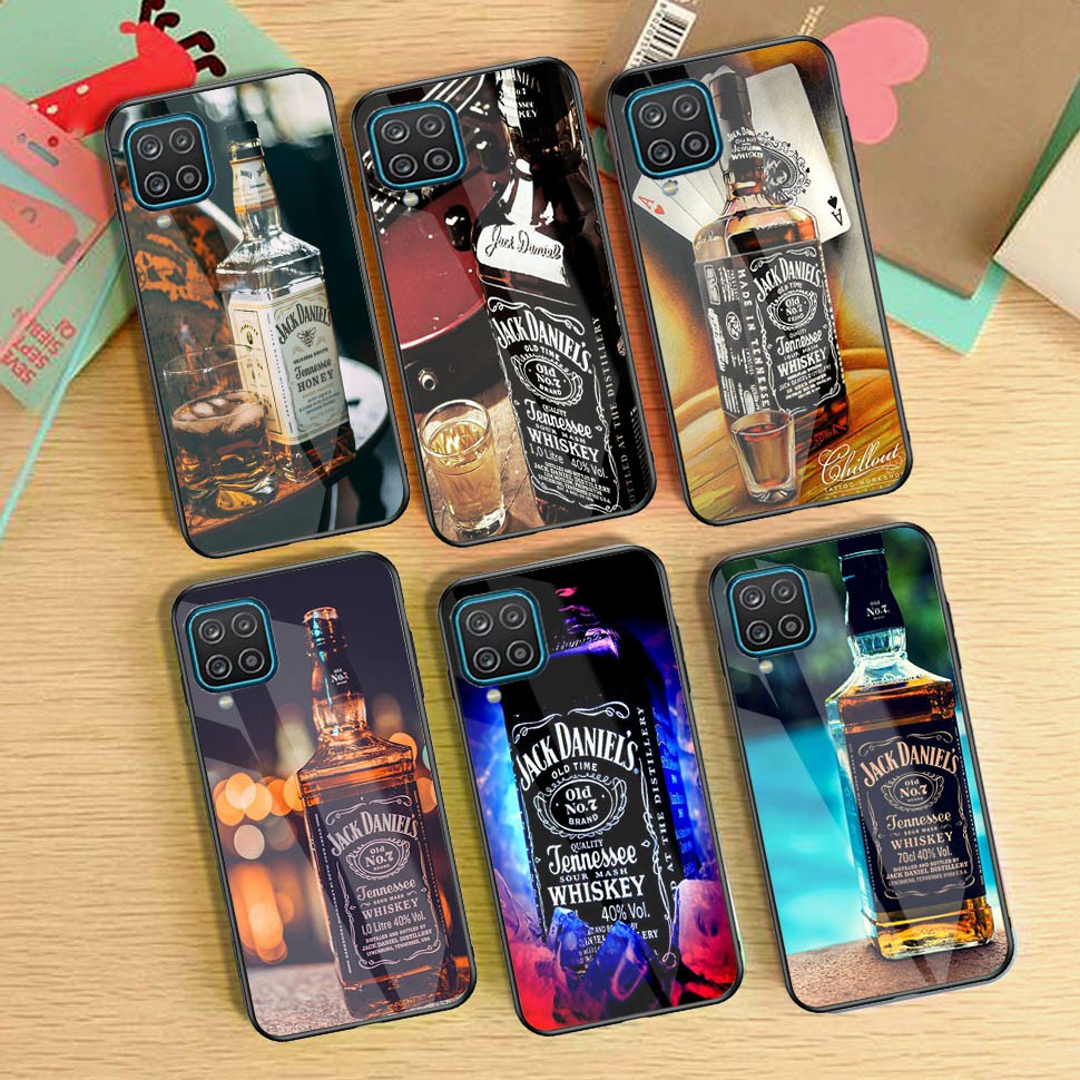 [M4] Premium Hard Glass Case Samsung A12 A22 4G 5G-  Case Kilau Samsung a12 - Case Glossy Kilau Sams