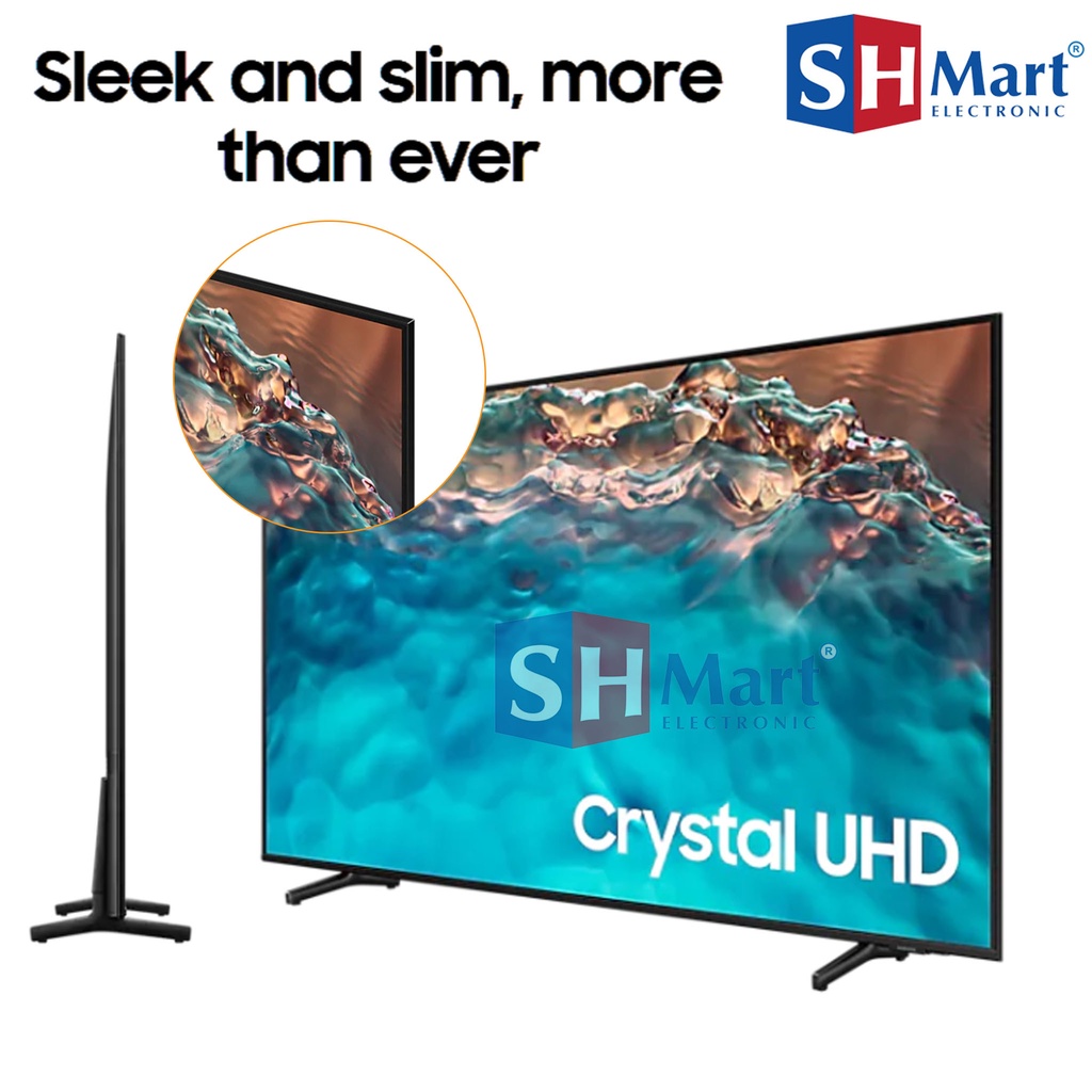 SAMSUNG SMART TV 50 INCH CRYSTAL UHD 4K UA50BU8000KXXD 50BU8000 NEW 2022 GARANSI RESMI (MEDAN)