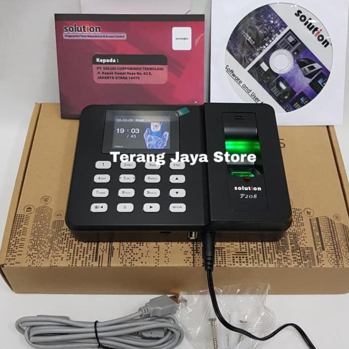 FINGER PRINT SOLUTION P208 MESIN ABSENSI SIDIKJARI SOLUTION P-208