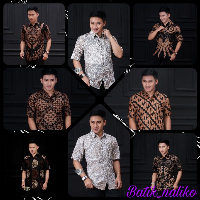 BAJU BATIK PRIA exclusive lawasan BATIK KEMEJA BATIK PRIA LENGAN PENDEK exclusive lawasan terbaru by