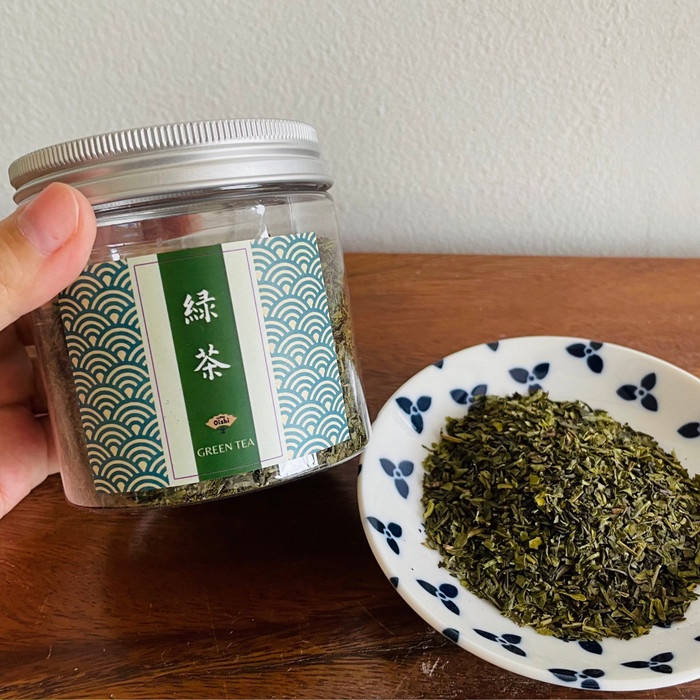 

teh-daun- green tea |sencha japanese ocha teh (tea bag / loose leaf) dapur oishi - tea bags (20)