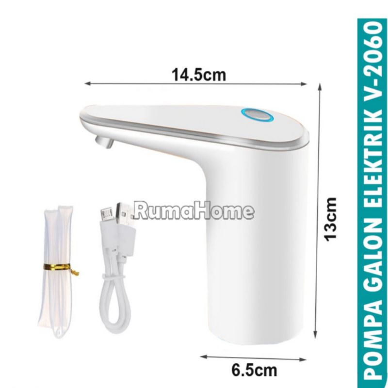 Exclusive Pompa Air Galon Elektrik Dispenser Rechargeable Elegan