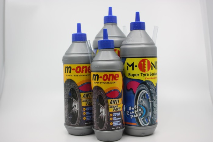 M-one Super tyre sealant anti paku anti ban bocor 650 ml