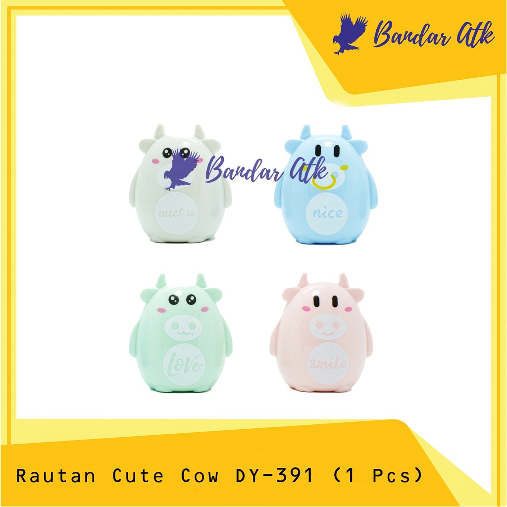 

RAUTAN SERUTAN SHARPENER CUTE COW DY-391 [1 PCS]