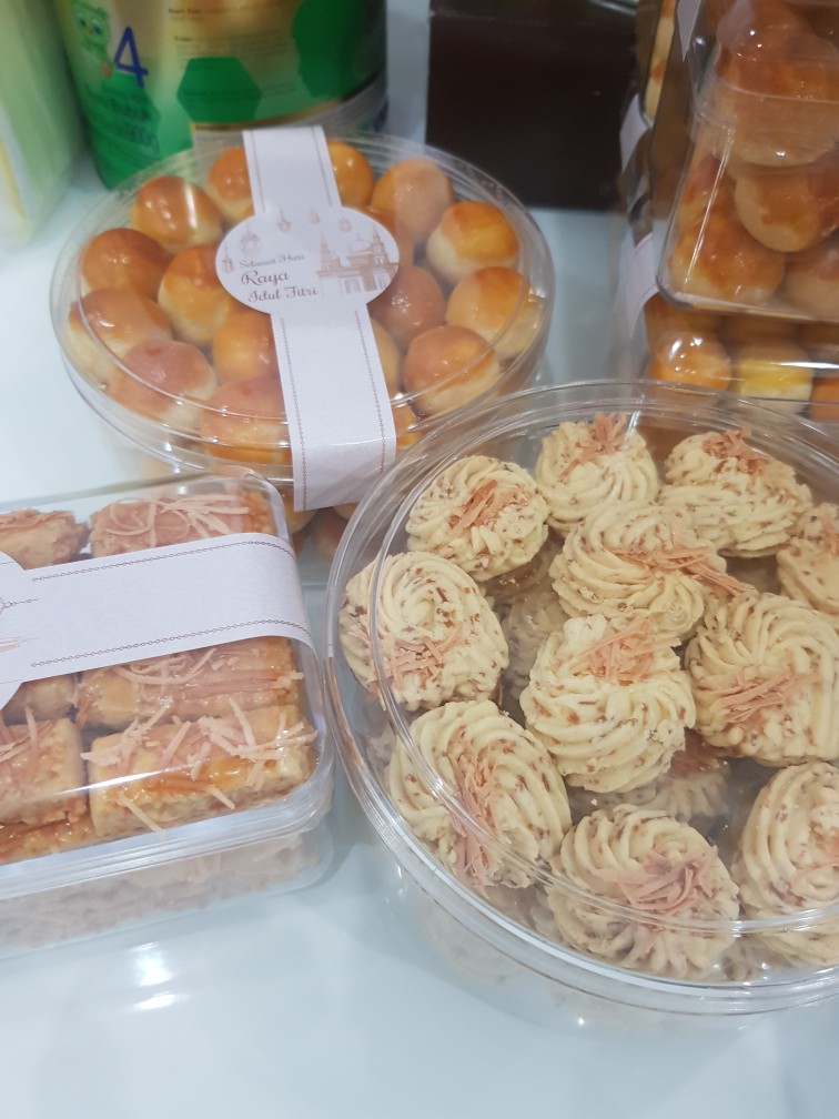 Toples Kue Kering Nuai Bulat Bening Tabung Sn 501.1 (14 Cm / 1/2 Kg) Isi 12 Pcs