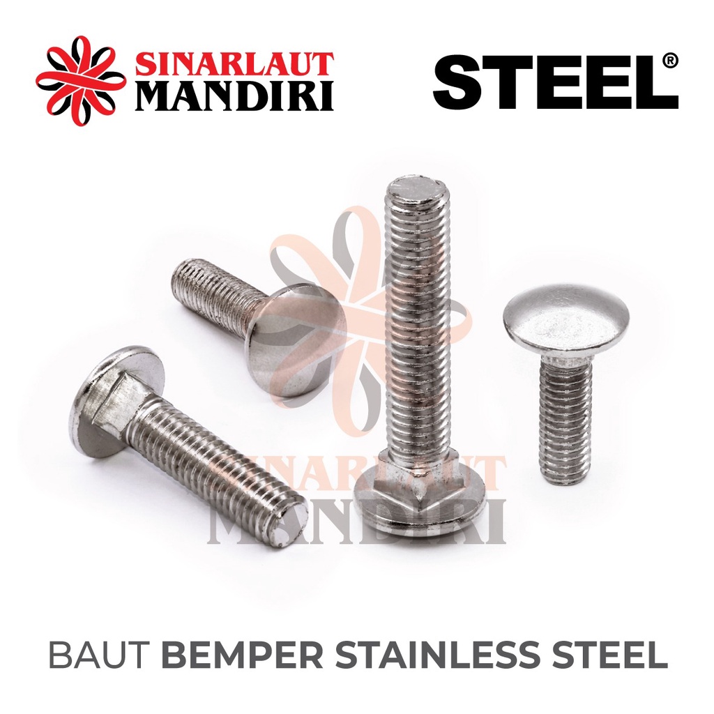 Jual Baut Bemper Baut Payung Carriage Bolt Stainless Steel M X Shopee Indonesia