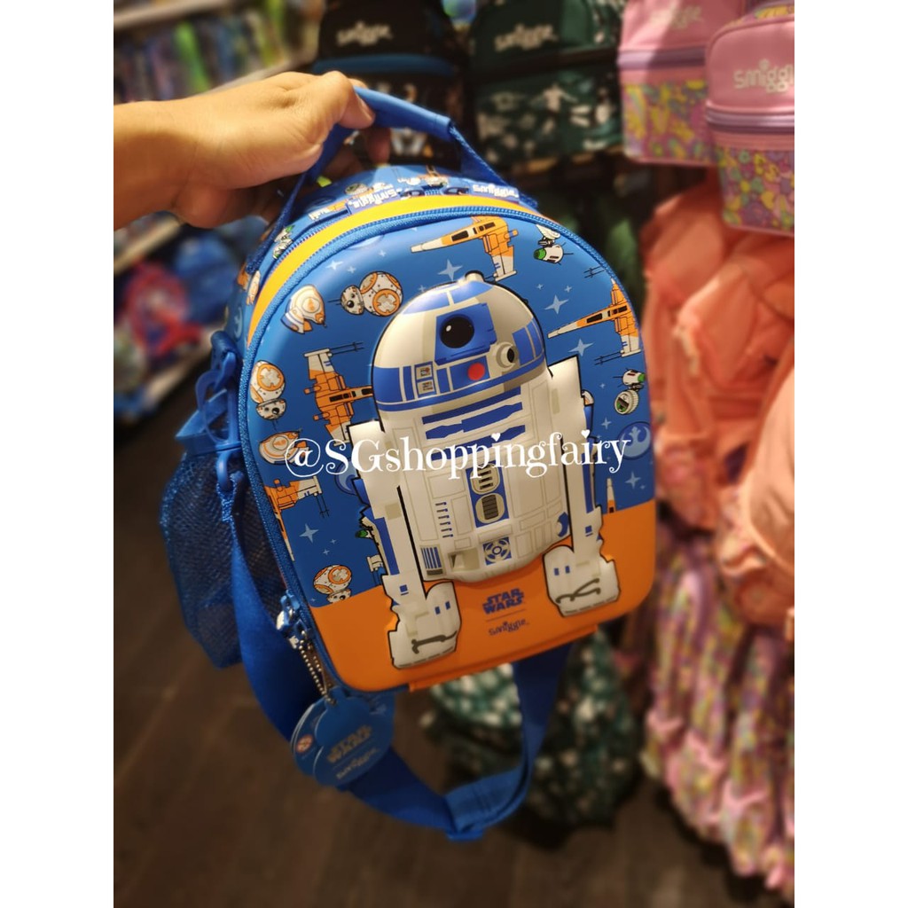Smiggle Star Wars Hardtop Lunchbox with Long Strap (Tas Bekal)