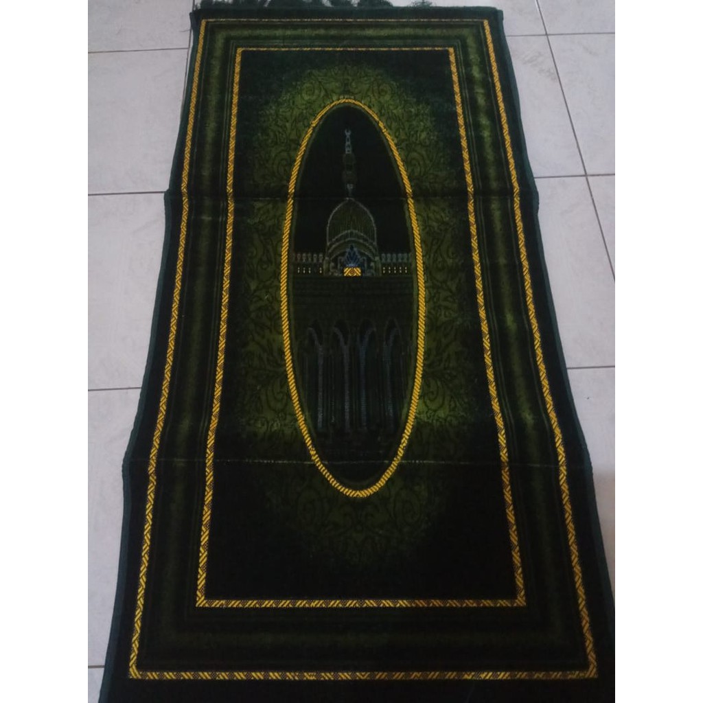 Sajadah Sandar Duduk Premium Hijau Madinah