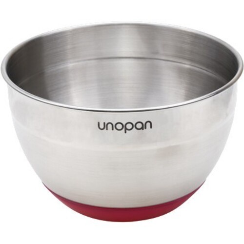 Unopan UN30005 - Mixing Bowl Non-Slip Bottom / Mangkok Aduk Adonan Stainless / Mangkuk Baskom Adonan 16 cm