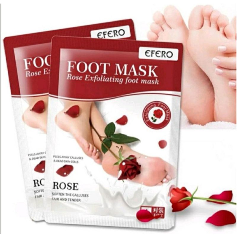 Efero Foot &amp; hand Mask Peeling Exfoliating Masker Kaki Tangan Mengangkat Sel kulit mati Perawatan Kaki Masker Kaki 1 Sachet Mask Foot efero