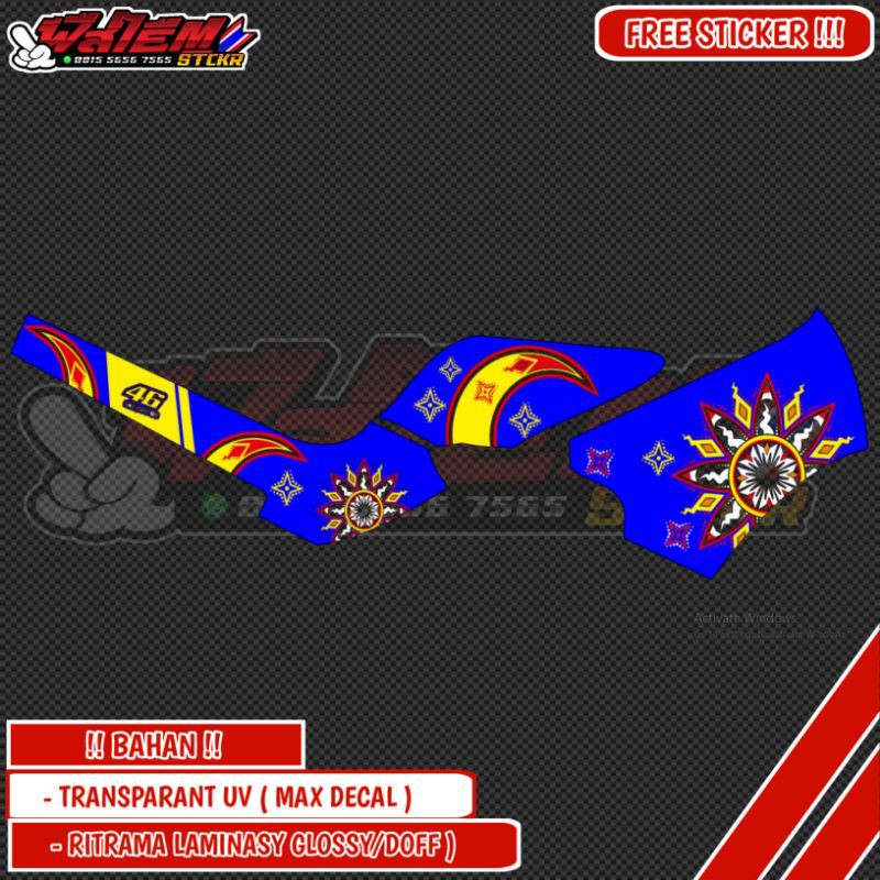 Striping Transparan Ninja SSR Model Zian