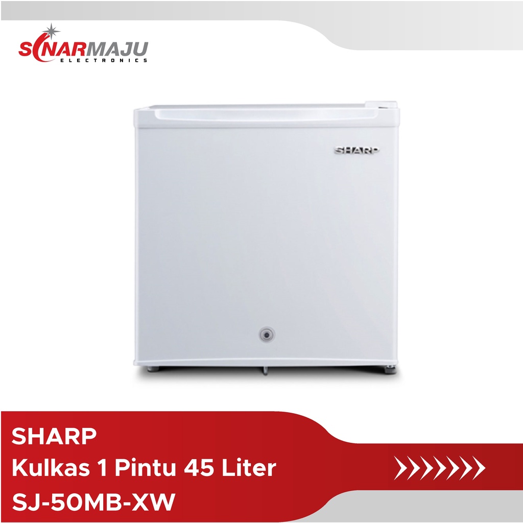 Kulkas 1 Pintu Sharp 45 Liter Kulkas Mini SJ-50MB-XW SJ50MB