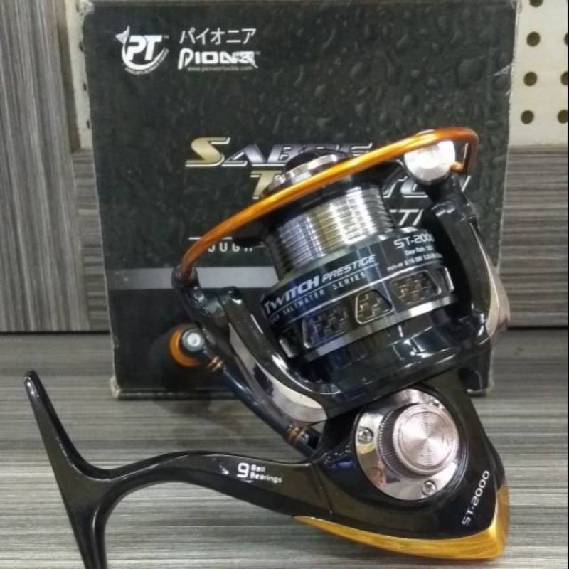 Reel Saltwater PIONEER SABRE TWITCH ST-1000/2000/5000 Alumunium Body