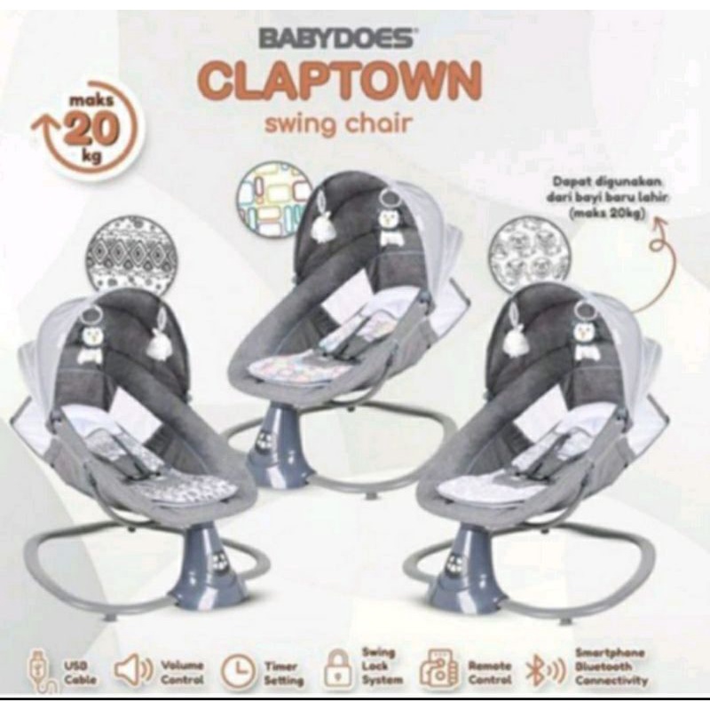 Baby does Claptown ayunan swing bouncer electric