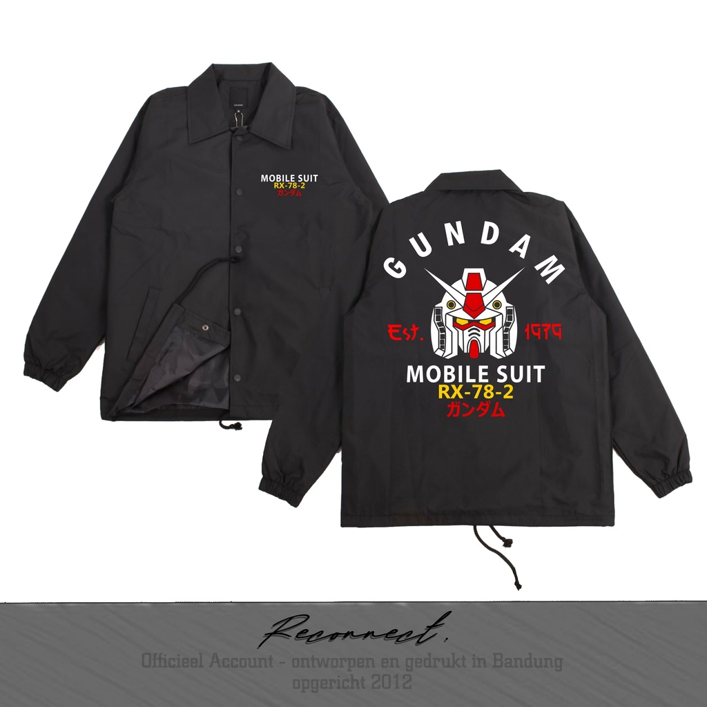 Reconnect Coach Jacket Robot Gundam Mobile Suit - Unisex