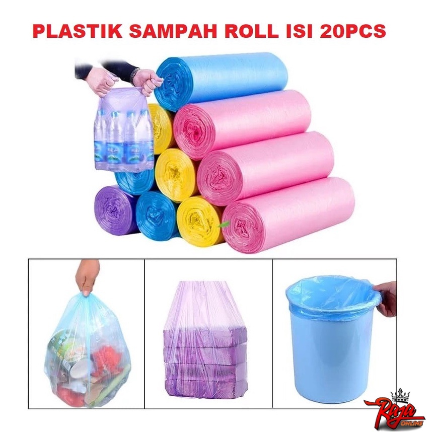 PR20 - Kantong Plastik Sampah Gulung 45X50 CM 1 Roll Isi 20 PCS