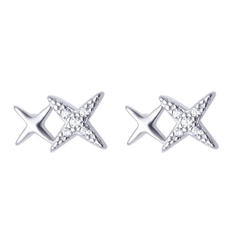 925 anting-anting perak murni, Busana sederhana, Anting-Anting wanita, Perhiasan Fashion Korea, Aksesoris telinga ED005-18