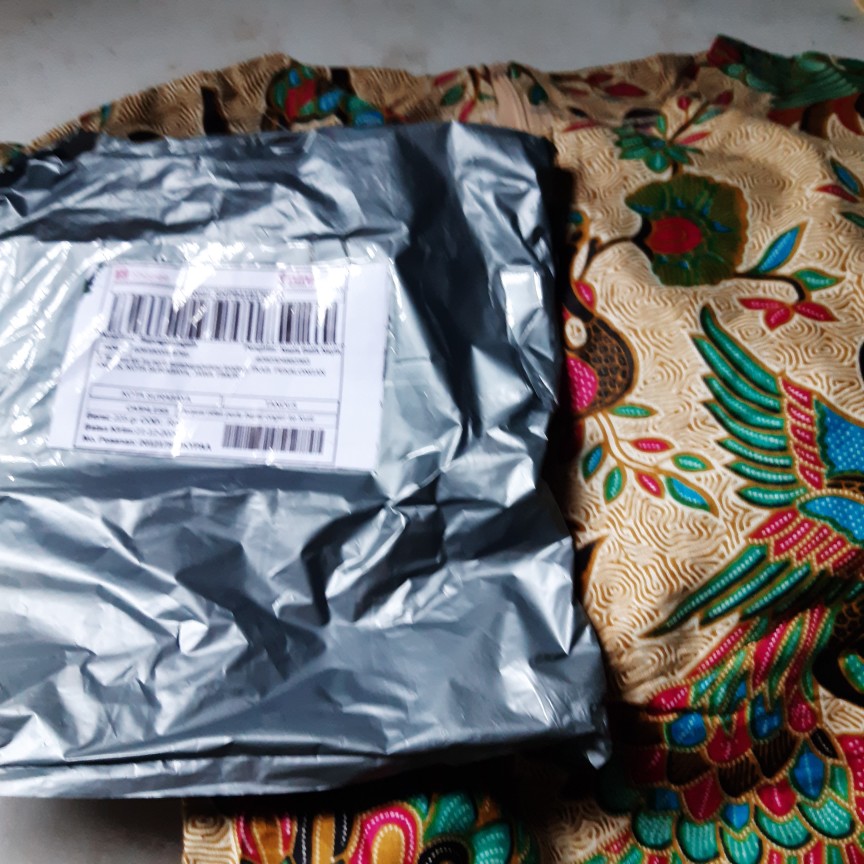 Rama Shinta Couple - Sarimbit Batik Couple Atasan Tunik Sogan Blarak Kipas Cendrawasih Mega Mendung