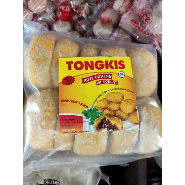 

Roti Goreng Tongkis isi Coklat atau Sosis