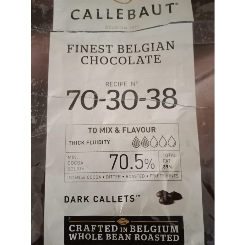

Callebaut 70-30-38 Dark Chocolate 100gr