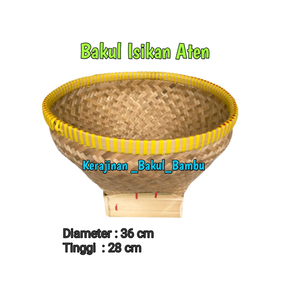 Bakul Nasi BAKUL ISIKAN ATEN Bakul Bambu Murah BOBOKO kerajinan tangan bambu tradisional tempat nasi