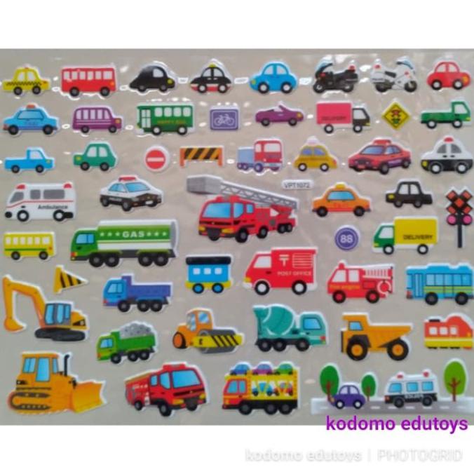 

Aman Sticker Stiker Anak Timbul Alat Transportasi 0236 Diskon
