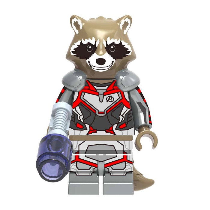 lego rocket raccoon minifigure