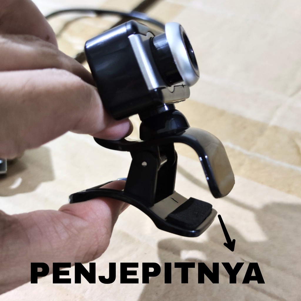 SKU-1215 PC CAMERA A3 JEPIT 5MP WITH MIC WEBCAM 5 MP DUDUK USB KAMERA