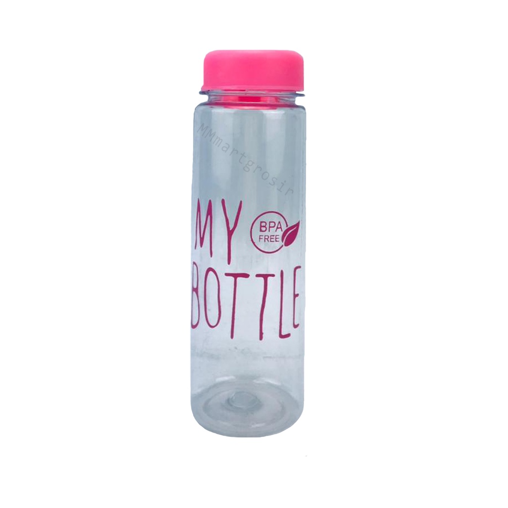 My Bottle / My Bottle Sarung Busa / Botol Air / botol minum / Warna Pink Muda / 500ml