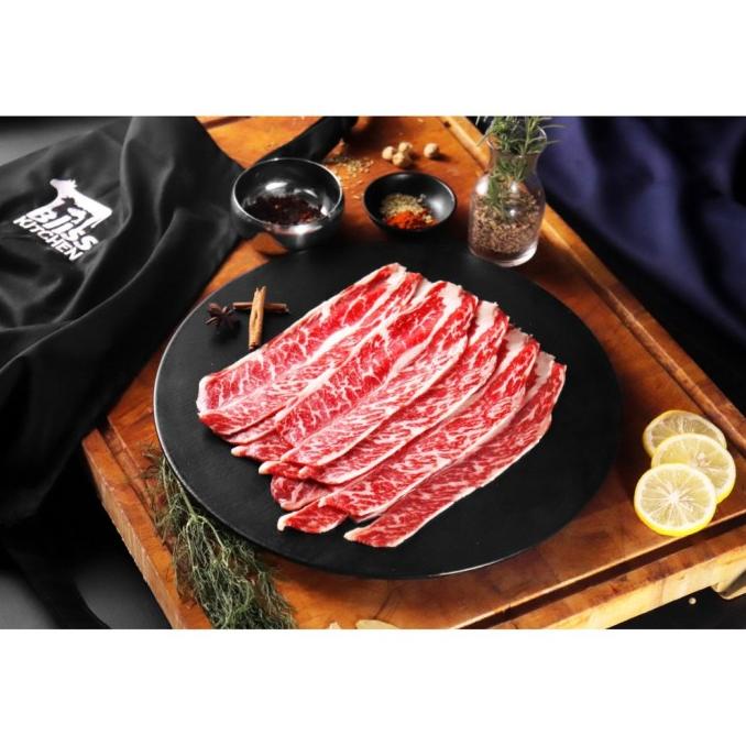 

Daging Galbi Us Sapi Beef Ribs Prime Boneless 2Mm Kalbi 250Gr Karubi S Store_Gemoy