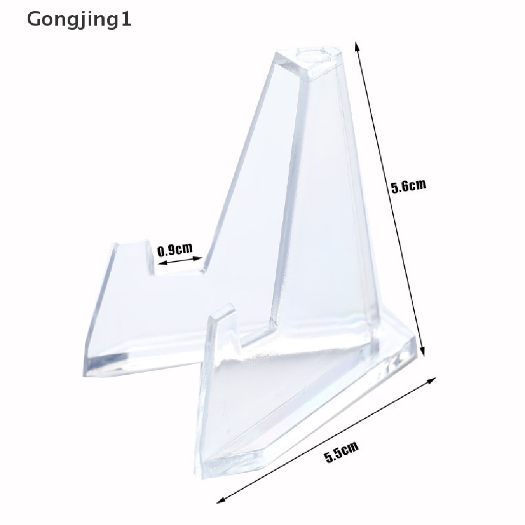 Gongjing1 1Pc Stand Display Holder Koin / Medali / Lencana Bahan Akrilik