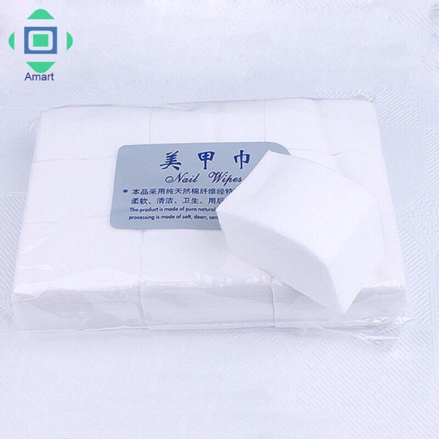 Kapas Kuku Tanpa Serat / Kapas Kuku Serat / Nail Cotton Wipe Remover / Nail Polish Remover Pads