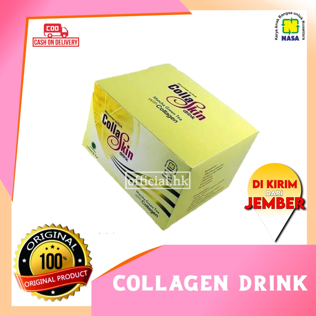 COLLASKIN DRINK- MATCHA GREEN TEA NASA - COLLASKIN DRINK Minuman Serbuk Rasa Lemon CODRINK