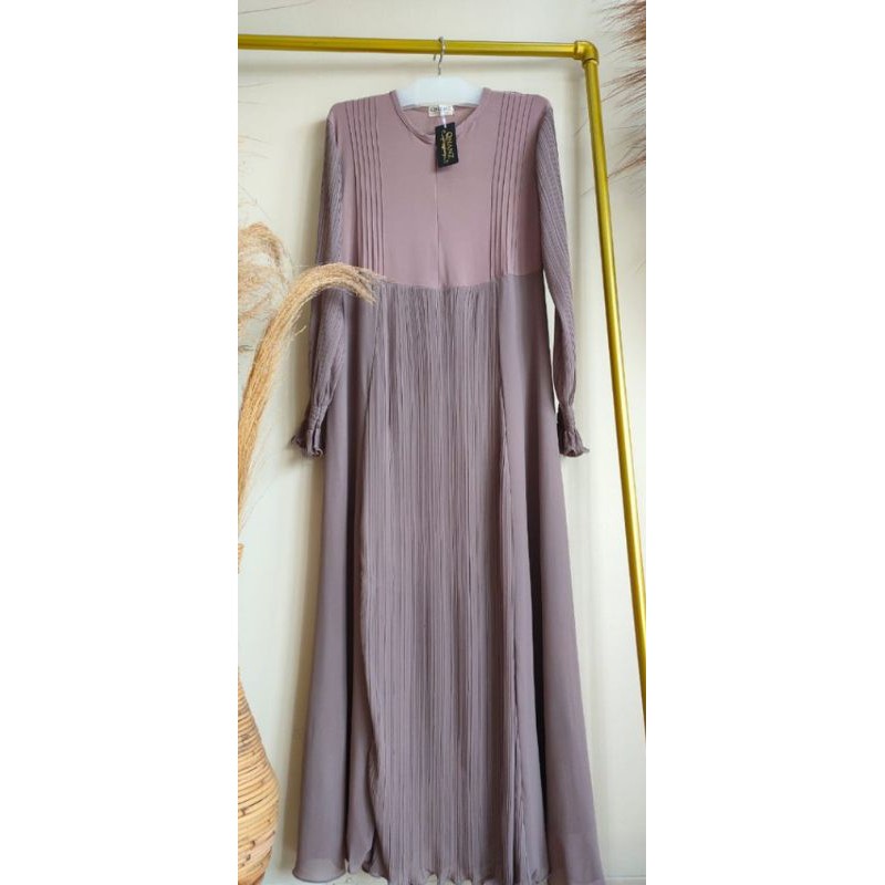 KAYLA PLEATED Gamis Syar'i By QNANZ