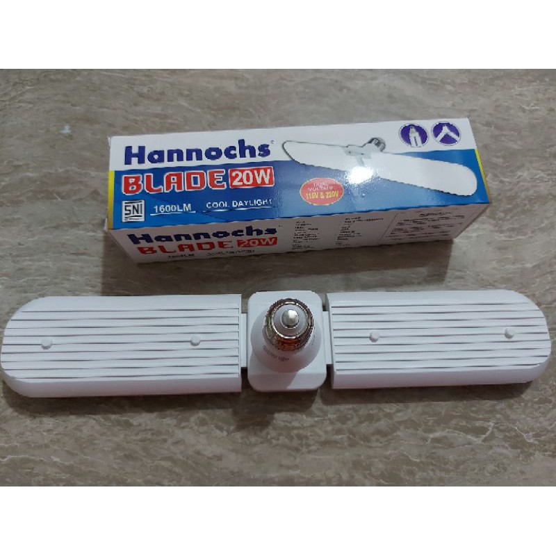 NEW ARRIVAL !!! Lampu LED Hannochs BLADE 20 W, Lampu LED Model 2 Sayap Kipas