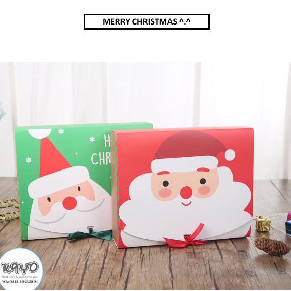 

(READY COD) KOTAK SOUVENIR TEMA NATAL, KOTAK BOX KADO MOTIF NATAL SANTA RUDOLF PRODUK TERBATAS