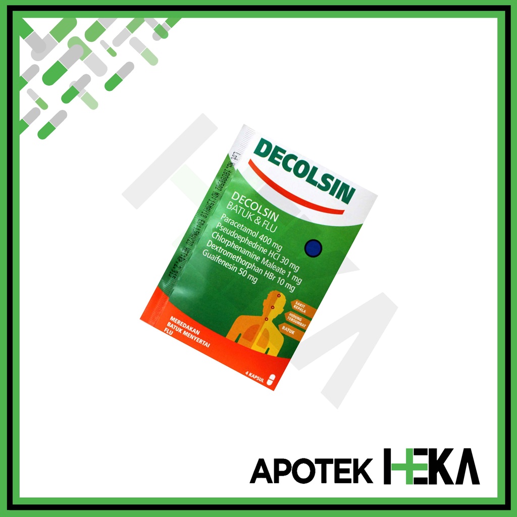 Decolsin Strip isi 4 Tablet - Obat Batuk dan Flu (SEMARANG)