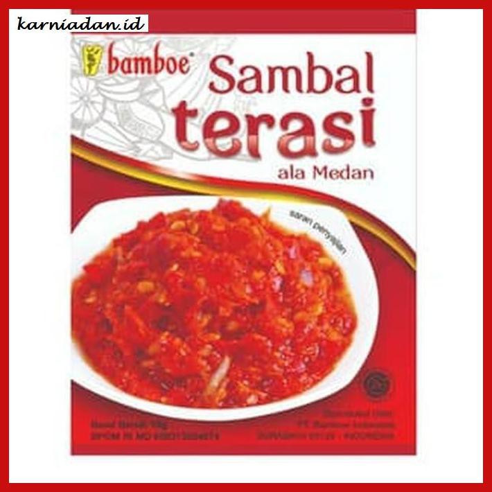 

Aneka-Sambal- Bamboe Sambal Terasi Ala Medan Sachet 15 Gram -Pedeeeeeezzzzzzz.