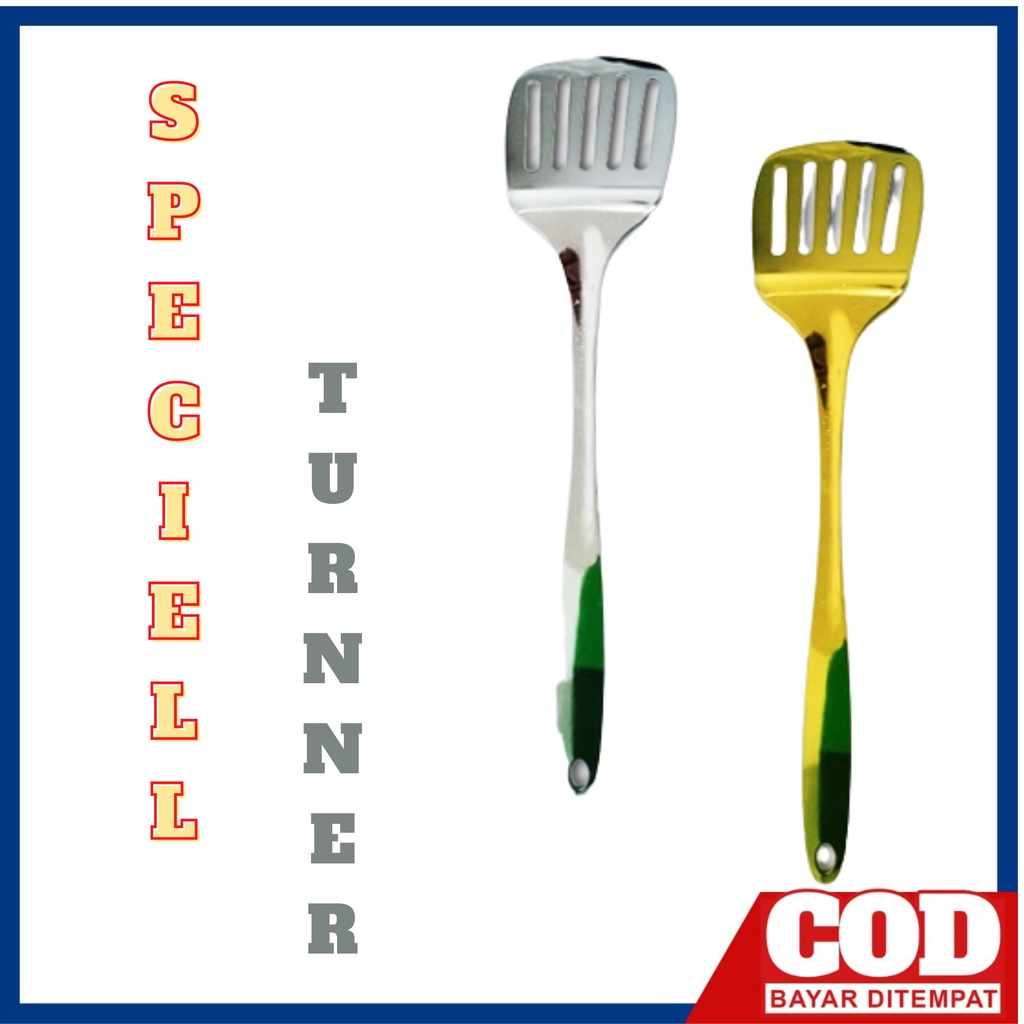 SPATULA STAINLESS STEEL SPECIELL TURNER sutil sendok spatula sodet