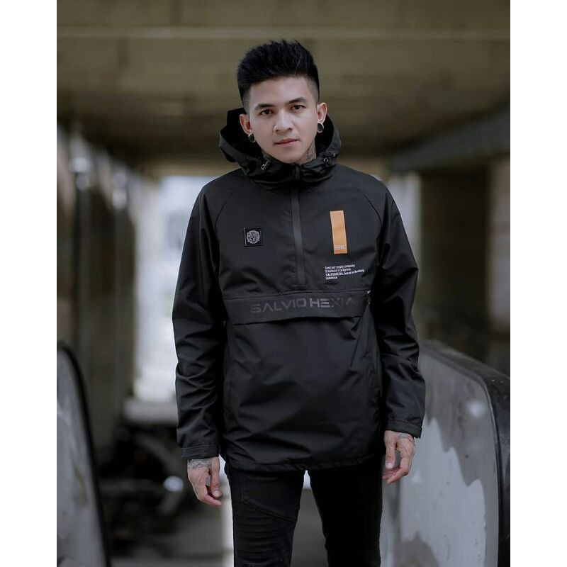 SALVIOHEXIA Jaket Cougle Fullprint Come Out Jaket Parasut Pria Jaket Outdoor