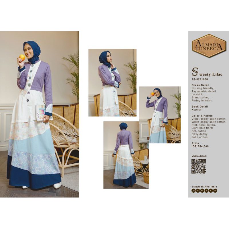 Almari Tuneeca AT-0221006 Februari 2021 Diskon Sale Promo Gamis Longdress