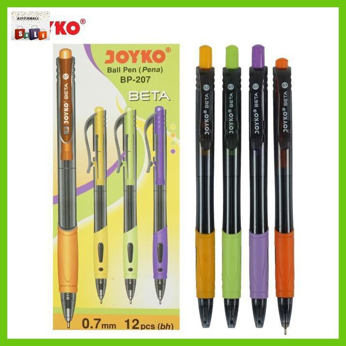 

Silutala- Ball Pen Pulpen Pena Joyko Bp-207 Beta 0.7 Mm 1 Box 12 Pcs -Ori.