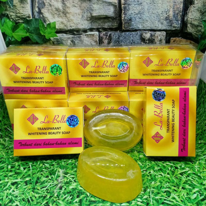 ( Per lusin) Sabun labella gold Original / La Bella transparan Whitening beauty soap