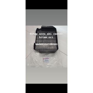 Tutup accu aki canter hitam ori