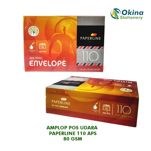 

AMPLOP POS UDARA PAPERLINE 110 APS 80 GSM / 100 LEMBAR SEAL LEM PEREKAT