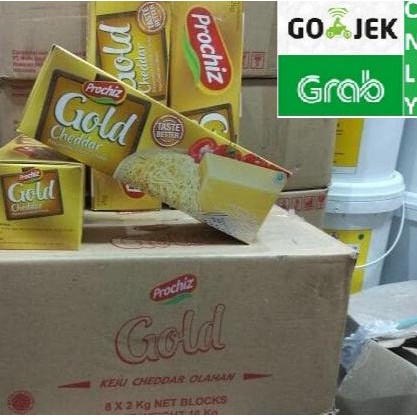 

keju cheddar Prochiz Gold 2 KG VIA GOJEK ONLY UNLIMITED ORDER