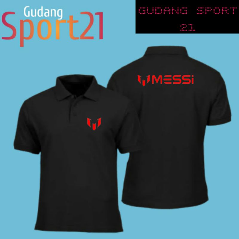 kaos polo kerah lionel messi kaos messi