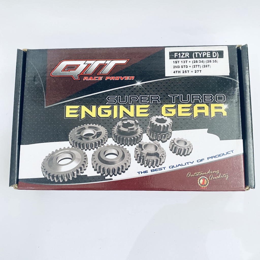 GEAR GIGI RATIO RASIO QTT RACING FORCE1 FIZR F1ZR FIZ TIPE TYPE D ROAD RACE DRAG BIKE ORIGINAL