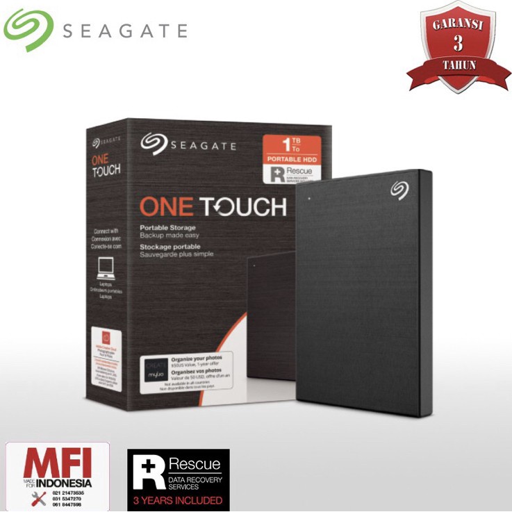 Hardisk external seagate one touch 2tb