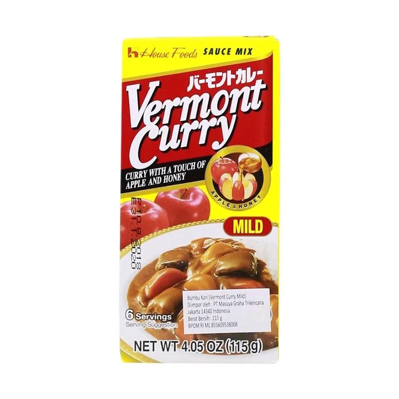 Bumbu Kari House Vermont Curry Mild 115 Gram